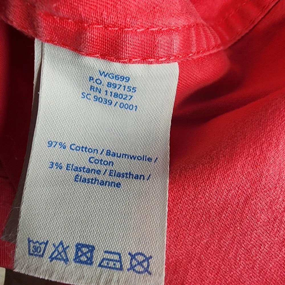 Boden Womens Coral Pink Cotton Stretch A-Line Mini‎ Skirt Size US 8R